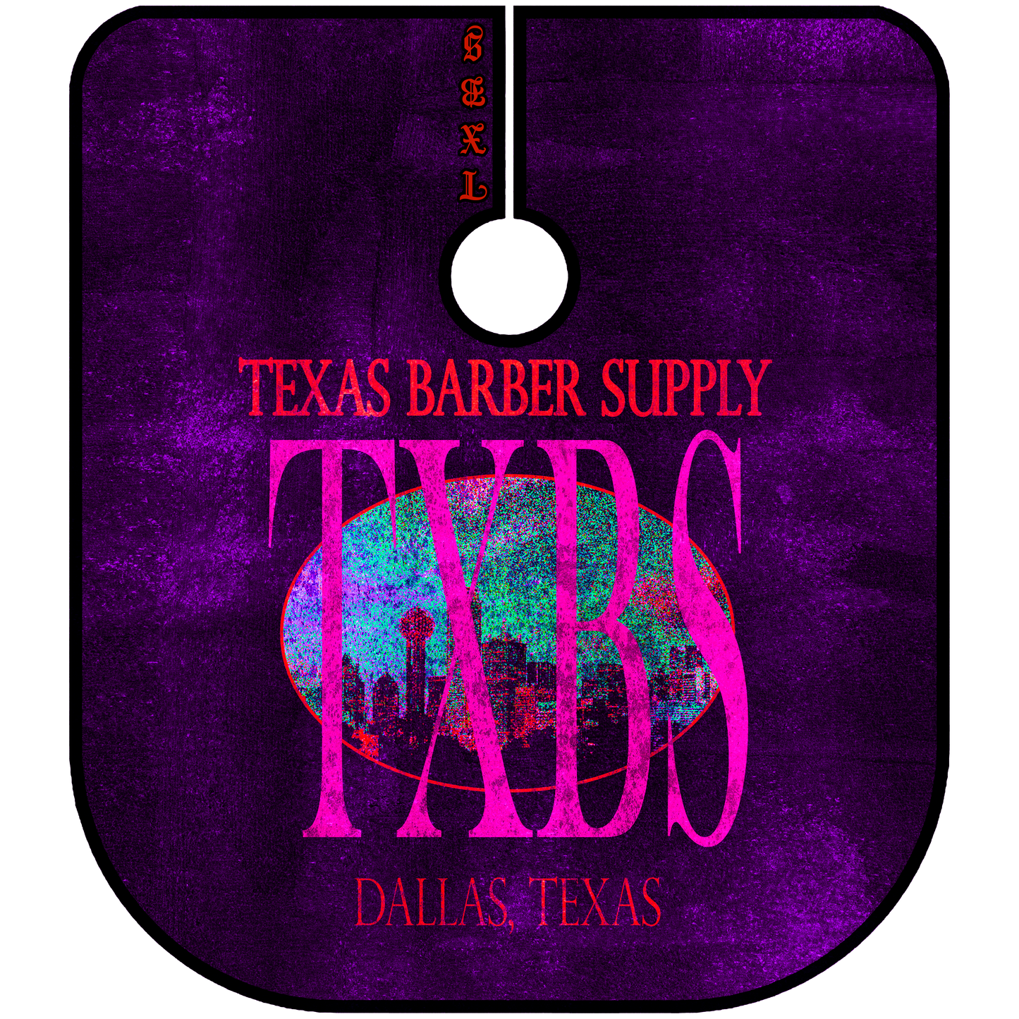 TXBS “THE CITY” BARBER CAPE (PURPLE)
