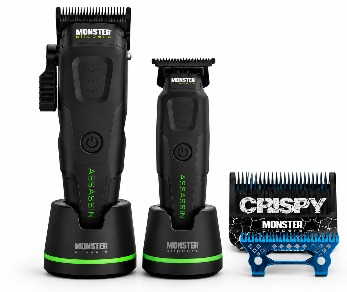 Monster Clippers Assassin Clipper & Trimmer Bundle + FREE Crispy+ Star Blade