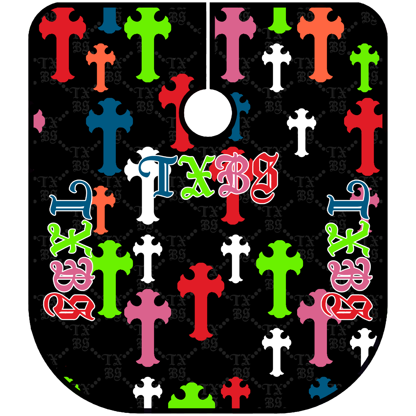 TXBS "LAS CRUCES" BARBER CAPE