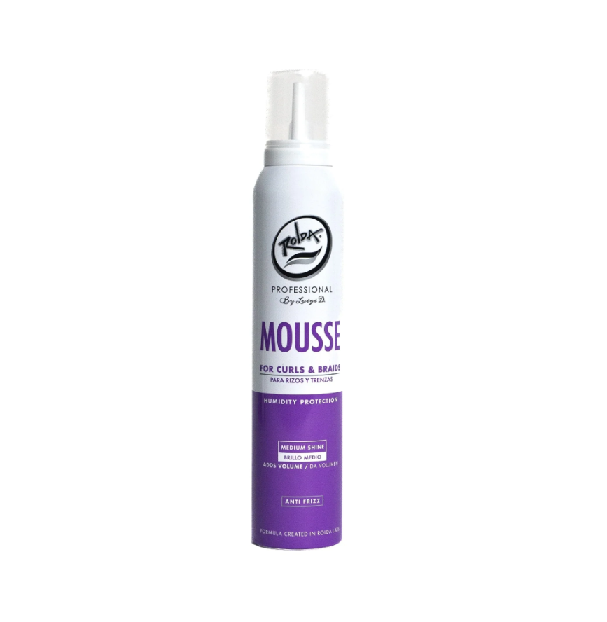 Rolda Mousse for Curls & Braids Humidity Protection Medium Shine 6.76oz