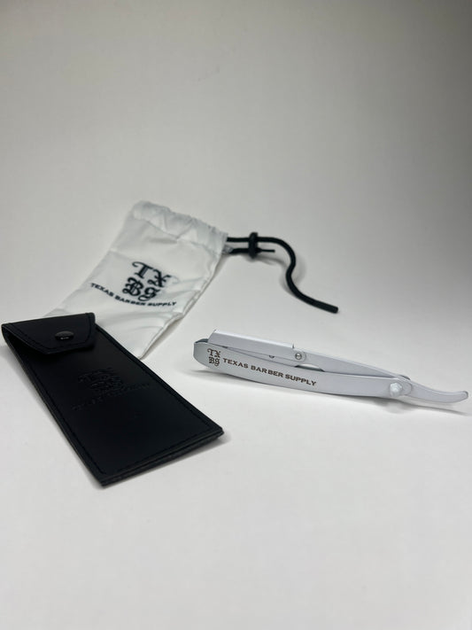 TXBS Straight Razor Holder – Full Metal (White, Pink, Black)