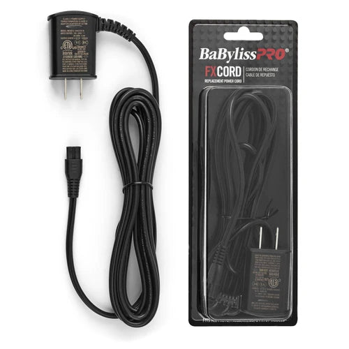 BaBylissPRO FX Cord Trimmer/Clipper Replacement Power/Charger Cord for Models FX870, FX820, FX788, FX787 (FXCORD)