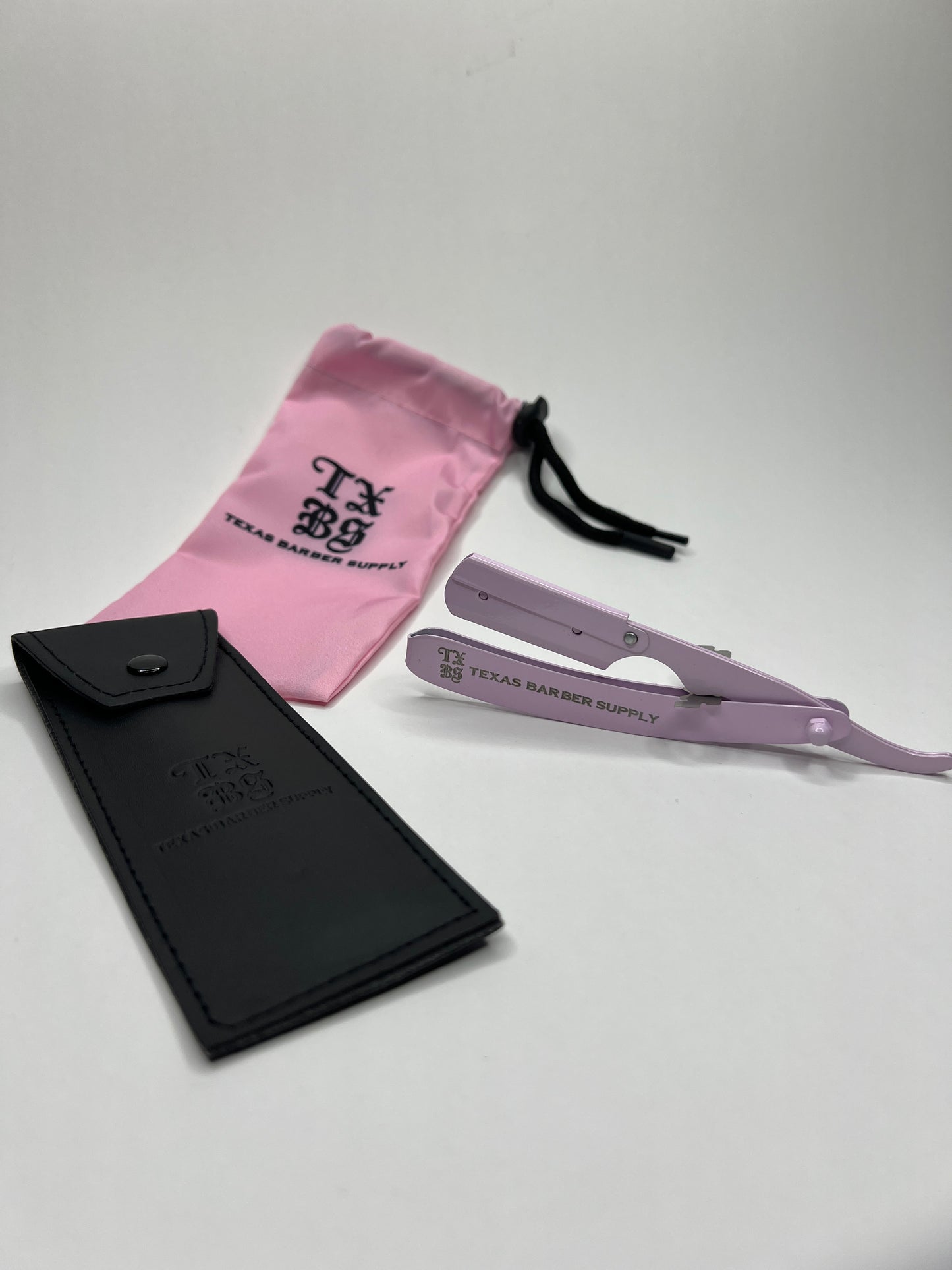 TXBS Straight Razor Holder – Full Metal (White, Pink, Black)