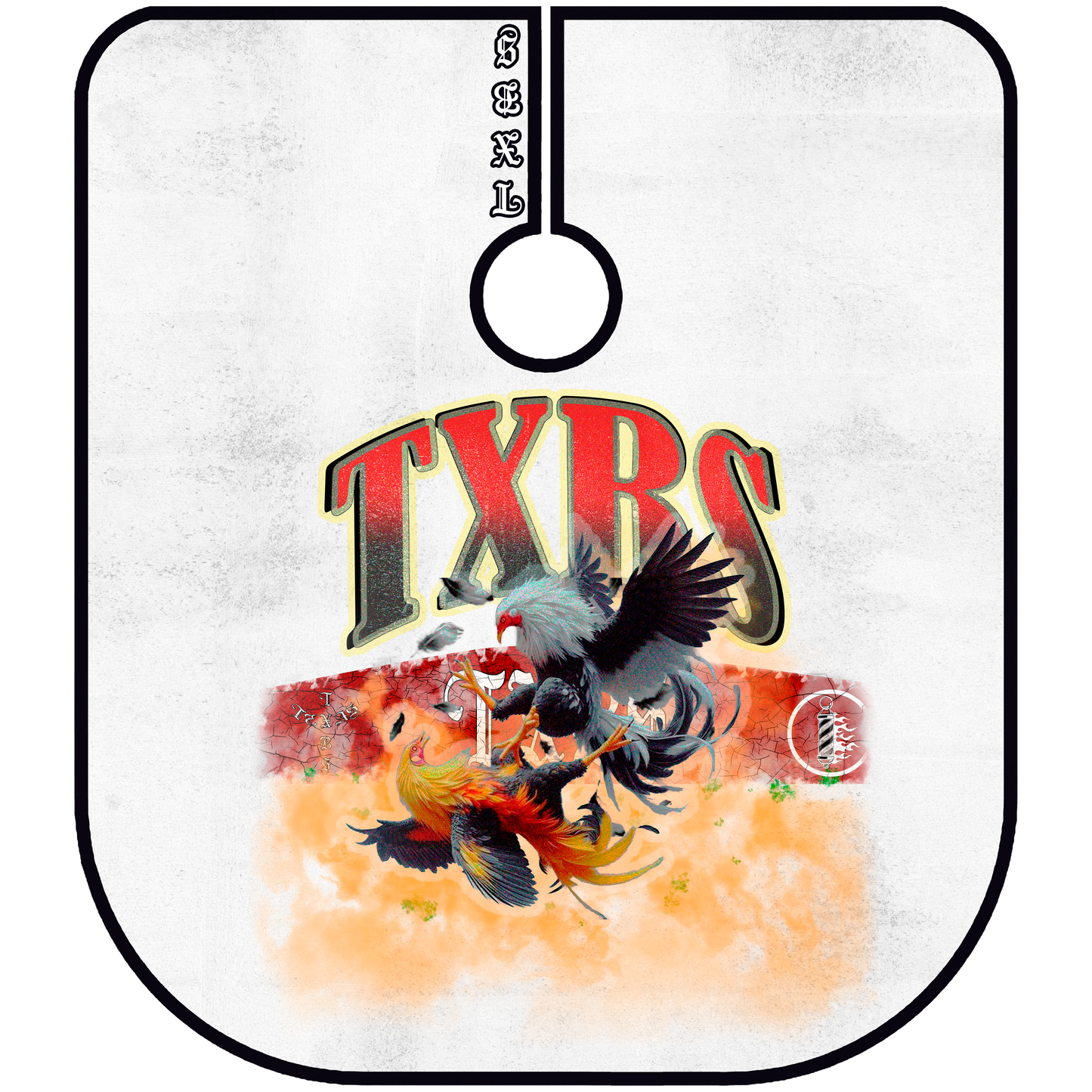 TXBS "PELEA DE GALLOS" BARBER CAPE