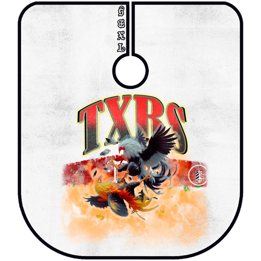 TXBS "PELEA DE GALLOS" BARBER CAPE