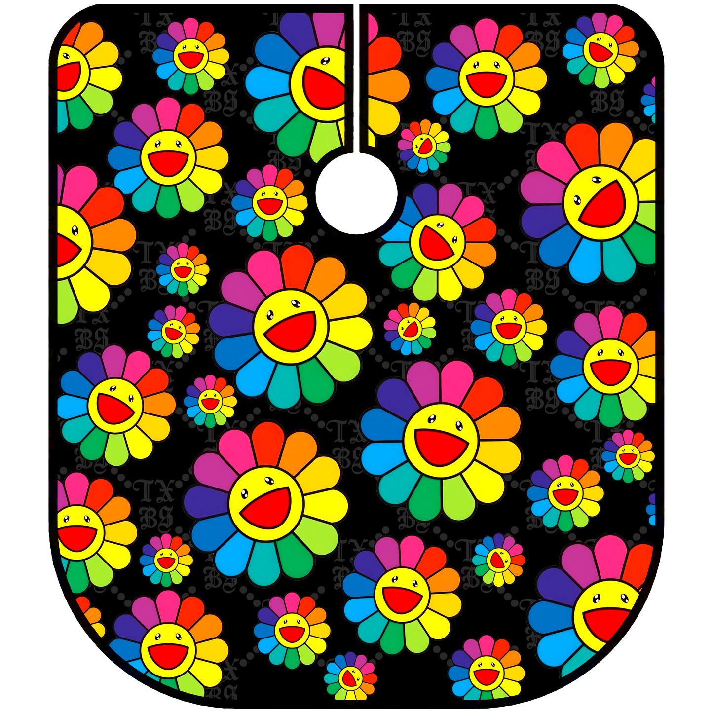 TXBS "FADED FLOWERS" BARBER CAPE