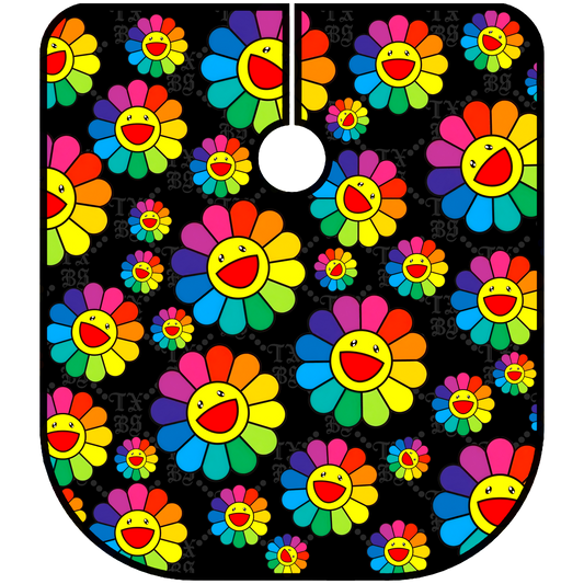 TXBS "FADED FLOWERS" BARBER CAPE