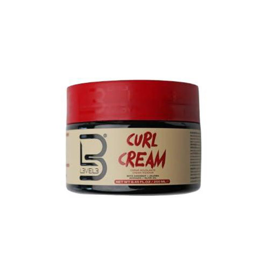 Level 3 Hydrating Curl Cream - with Coconut and Jojoba Oil for Coily and Curly Hair