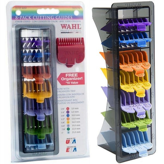 Wahl 8 Pack Cutting Guards With Organizer - Assorted